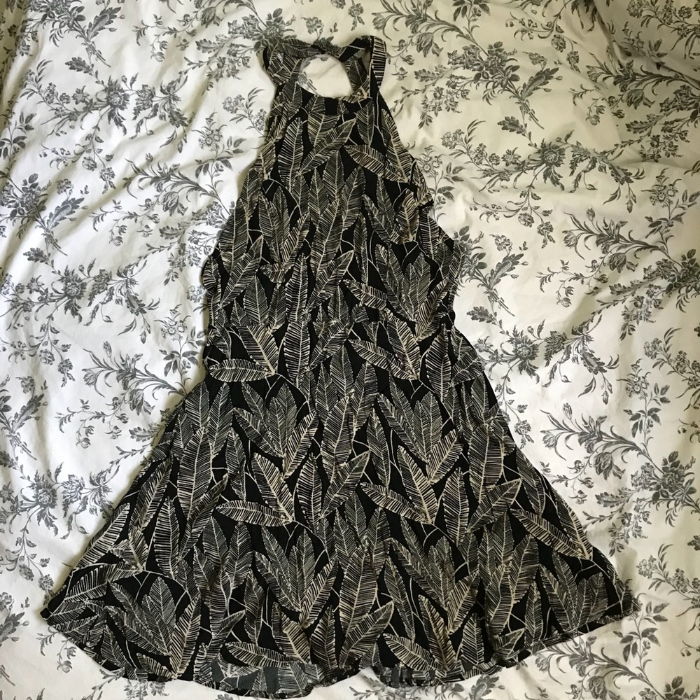 F21 Floral Backless Dress